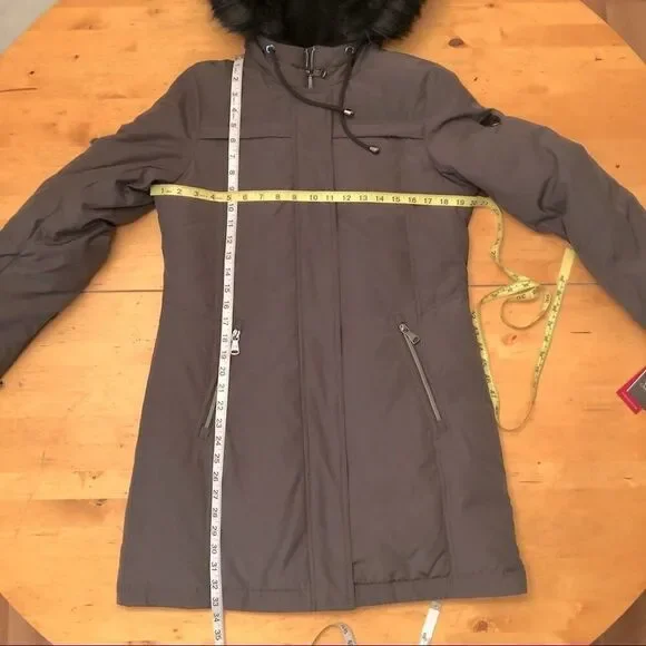 Vince Camuto Faux Fur Hooded Jacket Size XS Jackets & Coats